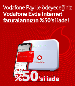 Vodafone Evde %50 İndirimli!